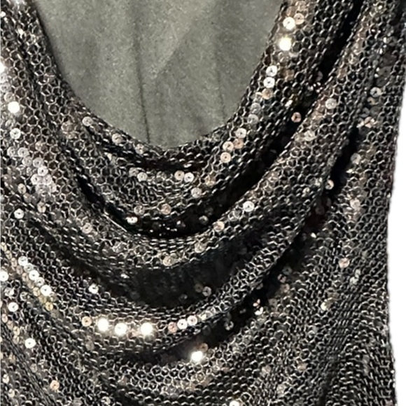JS Boutique black sequin cocktail party dress size 8 - Picture 5 of 11